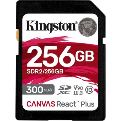 Флеш карта SDXC 256Gb Class10 Kingston SDR2/256Gb Canvas React Plus w/o adapter