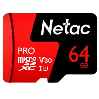 Флеш карта microSDXC 64GB Netac NT02P500PRO-064G-R P500 Extreme Pro + adapter