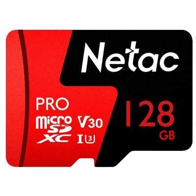 Флеш карта MicroSD card Netac P500 Extreme Pro 128Gb, retail version w/SD adapter