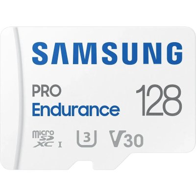 Флеш карта microSDXC 128Gb Samsung PRO Endurance (для видеорегистратора) Class 10, UHS-I, W 30 МБ/с, R 100 МБ/с, MB-MJ128KA/APC адаптер на SD