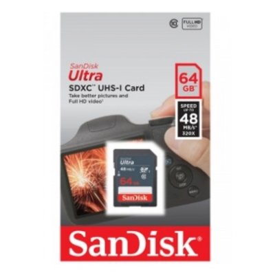 Флеш карта SDXC 64GB Sandisk SDSDUNR-064G-GN3IN Ultra