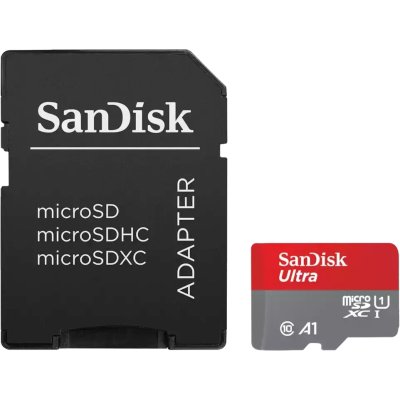 Флеш карта microSDXC 64GB SanDisk Ultra Class 10, UHS-I, R 140 МБ/с