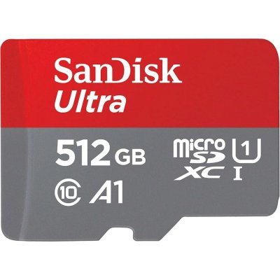 Флеш карта microSD 512Gb SanDisk microSDXC Class 10 Ultra UHS-I A1 140Mb/s