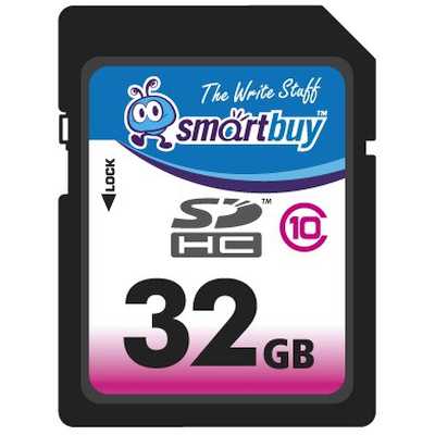 Флеш карта SD Card 32Gb Smartbuy 32GB Class 10 SB32GBSDHCCL10