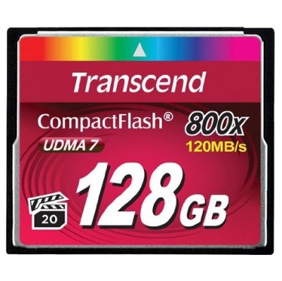 Флеш карта CF 128Gb, Transcend Ultra Speed 800X
