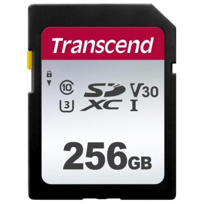 Флеш карта SD 256Gb Transcend SDXC Class 10 UHS-I U3, V30, TLC, Silver