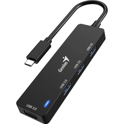 USB-концентратор Genius UH-400, USB Type-C, USB 3.0, USB