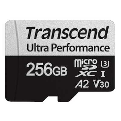 Флеш карта Transcend 256Gb UHS-I U3 мicroSD w/adapter A2 Ultra Performance R/W:160/125 Mb/s