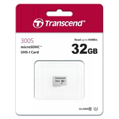 Флеш карта microSDHC 32GB Transcend TS32GUSD300S w/o adapter