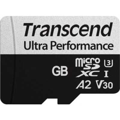 Флеш карта Transcend 64Gb UHS-I U3 microSD w/ adapter A2 Ultra Performance R/W:160/125 MB/s