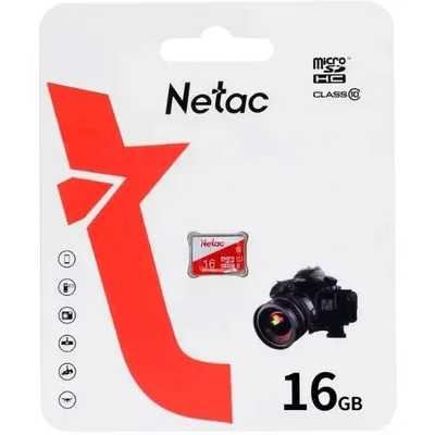 Флеш карта microSDHC 16Gb Netac P500 ECO (50/95 Mb/s, no adapter) (NT02P500ECO-016G-S)