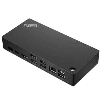 USB-концентратор Lenovo 40AY0090CN ThinkPad Universal USB-C Dock 2x DP 1.4, 1x HDMI 2.0, 3x USB 3.1, 2x USB 2.0, 1x USB-C, 1x RJ-45, 1x Combo Audio Jack 3.5мм pi