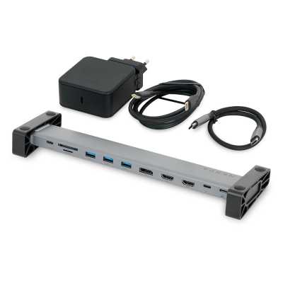 Док-станция для ноутбука/ NERPA laptop stand (1xUSB-C 100W PD, 2xHDMI 4K@30Hz, 1xDP 4K@30Hz, 3xUSB-A 3.0 (5Gbps data), 1xUSB-C 3.0 (5Gbps data), 1xTF/microSD, 1xSD/MMC, 1x3.5mm audio, 1xRJ45 Gb), USB-C power adapter 100W, power 100W USB-C cable 150cm, PD 
