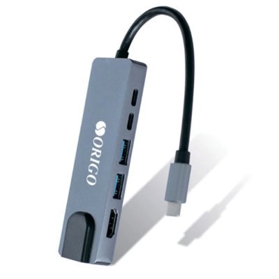 USB-концентратор ORIGO OU3340NPD, USB Type-C, USB 3.0/USB Type-C/HDMI/RJ-45, USB Type-C