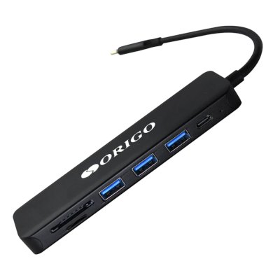 USB-концентратор ORIGO OU3340PD, USB-C, 3xUSB 3.0/USB Type-C/PD 3.0/HDMI/SD/TF/microSD, USB Type-C