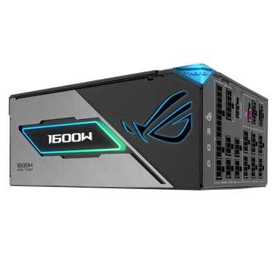 Блок питания ASUS ROG THOR 1600W Titanium III, 1600Вт, 80+ Titanium, 135мм, модульный, черный