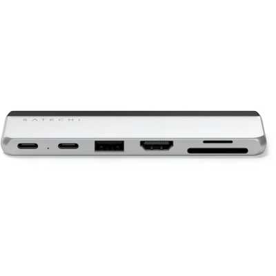 USB-концентратор двойной Satechi ST-HSP9P, USB Type-C, USB Type-C/SDXC/SDHC/SD/micro SD/USB/HDMI, USB