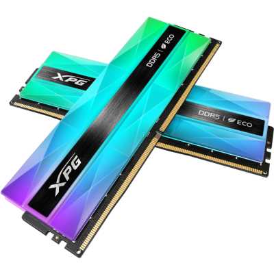 Оперативная память A-DATA DDR5 DIMM 32GB 6400MHz 2*16GB 32-39-39 SILVER GRAY RGB