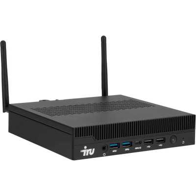Неттоп IRU Tactio 310H6ITF i3 14100 (3.5) 8Gb SSD256Gb UHDG 730 Windows 11 Pro GbitEth WiFi BT 120W черный (RUS) (2176177)