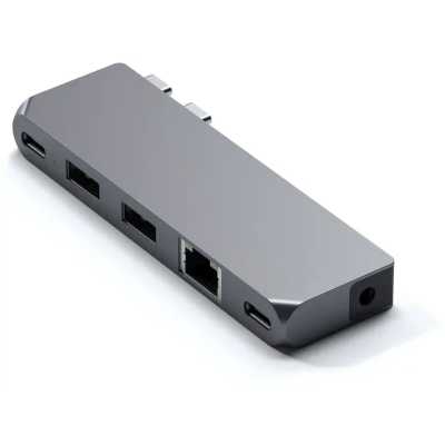 Док-станция Satechi ST-UCPHMIM, USB Type-C, USB 3.0/USB Type-C/RJ-45/Mini jack, USB
