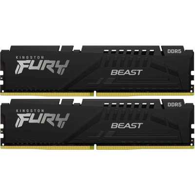 Оперативная память Kingston 64Gb 6000MT/s DDR5 CL36 DIMM (Kit of 2) FURY Beast Black