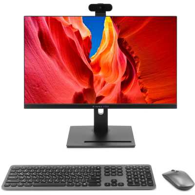 Моноблок Digma Pro Vision 23.8" Full HD i7 1255U (1.7) 16Gb SSD 512Gb UHDG CR Windows 11 Pro Eth WiFi BT 90W клавиатура мышь Cam черный 1920x1080