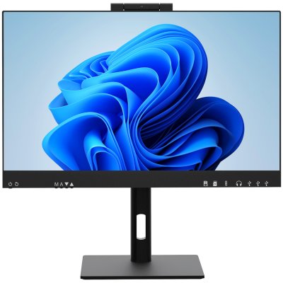 Моноблок HIPER W18 23.8"(1920x1080 (матовый) IPS)/Intel Core i5 14400(2.5Ghz)/16384Mb/512PCISSDGb/noDVD/BT/WiFi/war 1y/6.45kg/черный/Win11Pro + Cam 5.0 SD/Беспроводные МК/WiFi6