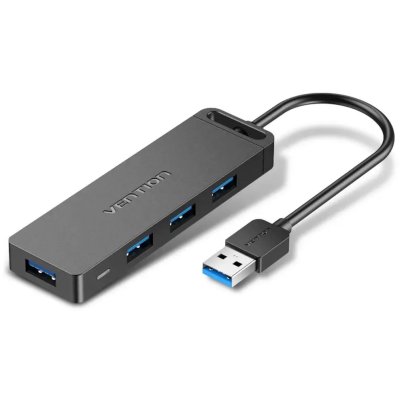 USB-концентратор Vention CHLBB, USB 3.0, USB 4 порта, USB