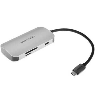 USB-концентратор Vention TNHHB, USB Type-C, USB/SD/TF/PD, USB Type-C