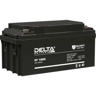 Аккумуляторная батарея Delta DT 1265 напряжение 12В, емкость 65А·ч (350х167х179мм)