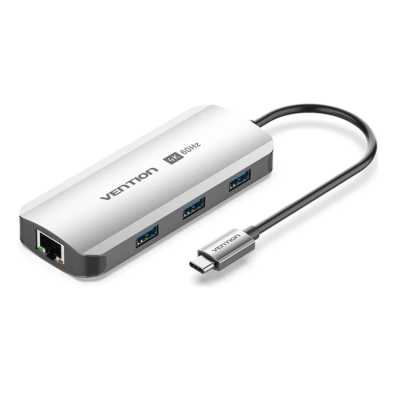 USB-концентратор Vention TQHHB, USB Type-C, USB/HDMI/RJ-45, USB Type-C