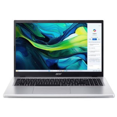 Ноутбук Acer Aspire Lite AL15-61P-R83Y 15,6" FHD 1920x1080 Non-glare IPS, 800:1, 250 nit AMD Ryzen 5 8640HS UMA 16 Gb DDR5 Memory 512Gb PCIe NVMe SSD Silver Plastic None(Boot-up only)