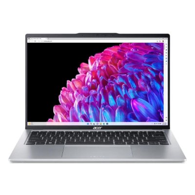 Ноутбук Acer Swift Go 14 SFG14-73-70EH серебристый NX.KSGCD.002 Core Ultra 7 155H 16Gb SSD 1Tb Intel Arc 14" OLED 2.8K (2880x1800) Windows 11 Home WiFi BT Cam