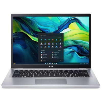 Ноутбук Acer Aspire Go 14 AG14-21P Ryzen 3 7320U 8Gb SSD 256Gb AMD Radeon Graphics 14 WUXGA IPS Cam 50Вт*ч No OS Серебристый AG14-21P-R4XC NX.KXDCD.008