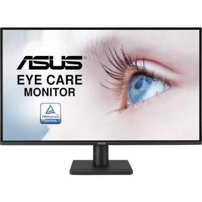 Монитор 27" ASUS VA27AQ IPS 2560x1440, 75 Гц, 1 мс, 16:9, 350 кд/м², VGA, HDMI, DP, динамики (2x2 Вт), HDR10, черный