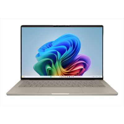 Ноутбук Asus Zenbook 14 UX3407QA-QD197W Snapdragon X X1-26-100 16Gb SSD 512Gb Qualcoмм Adreno 14" OLED WUXGA (1920x1200) Windows 11 Home beige WiFi BT Cam Bag (90NB1501-M00850)