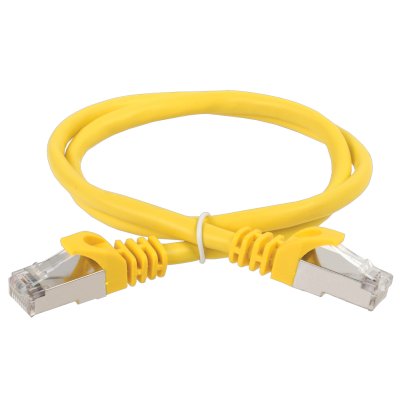 Коммутационный шнур (патч-корд) ITK кат.5Е FTP, 5м, желтый