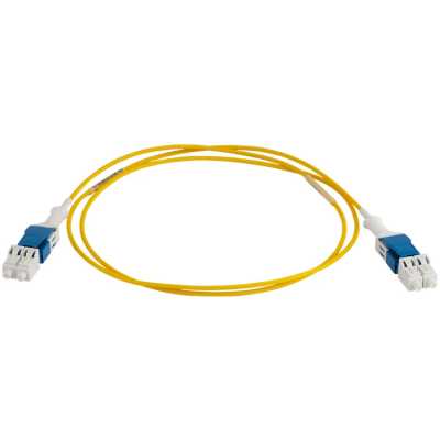 Патч-корд Lanmaster LAN-2LU-2LU/SU/SL-1.0 2x9/125 OS2 LC дуплекс-LC дуплекс 1м LSZH желтый