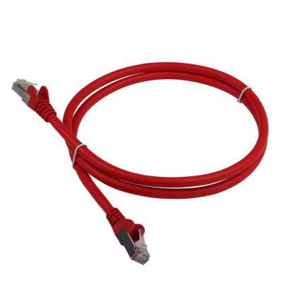 Патч-корд Lanmaster LAN-PC45/S6A-2.0-RD FTP RJ-45 вил.-вилка RJ-45 кат.5E 2м красный LSZH (уп.:1шт)