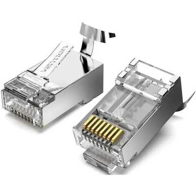 Коннектор Vention RJ45 (8p8c), FTP cat. 7, под витую пару (10шт.)