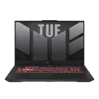 Ноутбук ASUS TUF A17 FA707NUQ-HX010 17.3"(1920x1080 (матовый, 144Hz) IPS) AMD Ryzen 7 170(3.2Ghz) 16384Mb 512PCISSDGb noDVD Ext:nVidia GeForce RTX4050(6144Mb) Cam BT WiFi 56WHr war 1y 2.6kg Mecha Gray DOS 90NR0QH5-M000D0