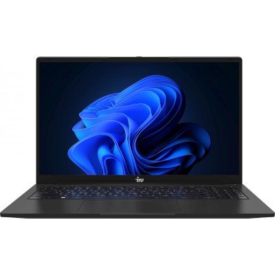 Ноутбук IRU Strato 15ALI Core i3 1215U 8Gb SSD 256Gb Intel Iris Xe graphics 15.6" IPS FHD (1920x1080) Windows 11 Professional черный 6000mAh (2059106)