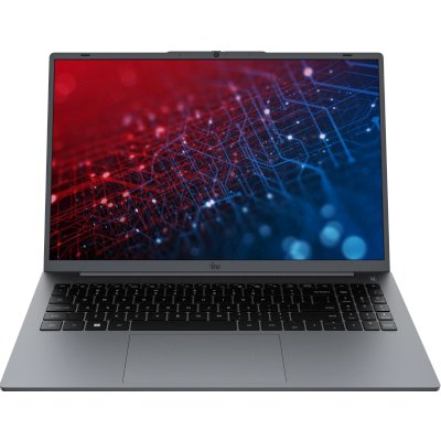 Ноутбук IRU Tactio 16ALB Core i5 1235U 16Gb SSD512Gb Intel UHD Graphics 16" IPS FHD (1920x1080) Windows 11 Pro grey WiFi BT Cam 4830mAh (2110204)