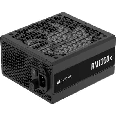 Блоки питания/ Power Supply Corsair RM1000x, Model RPS0198, 1000W 80+ Gold (ATX, 3.1, PCIe 5.1, Full modular, 1x24(20+4)pin, 1x12V-2x6, 2x4+4-pin CPU +12V (EPS), 3x4-pin Molex, 6x6+2-pin PCIe, 12xSATA3, Active, 140x140mm, 160x150x86mm, APFC, Power cable-E