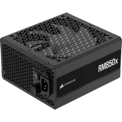 Блоки питания/ Power Supply Corsair RM850x, Model RPS0197, 850W 80+ Gold (ATX, 3.1, PCIe 5.1, Full modular, 1x24(20+4)pin, 1x12V-2x6, 2x4+4-pin CPU +12V (EPS), 3x4-pin Molex, 3x6+2-pin PCIe, 8xSATA3, Active, 140x140mm, 160x150x86mm, APFC, Power cable-EU, 