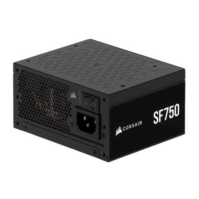 Блоки питания/ Power Supply Corsair SF750, Model RPS0205, 750W 80+ Platinum (SFX, 3.1, PCIe 5.1, Full modular, 1x24(20+4)pin, 1x12VHPWR, 2x4+4-pin CPU +12V (EPS), 3x4-pin Molex, 2x6+2-pin PCIe, 8xSATA3, Active, 92x92mm, 125x100x63.5mm, APFC, Power cable-E