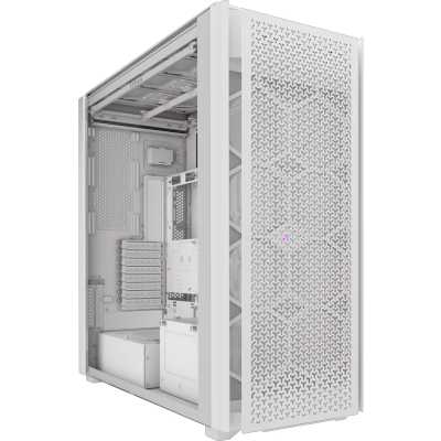 Компьютерный корпус без блока питания Case Corsair iCUE LINK 9000D Airflow, Full-Tower, TG, no fan, 4xUSB-A 3.2, 2xUSB 3.2 Type-C, SSI-EEB, E-ATX, ATX, mATX, mITX White