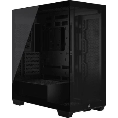 Корпус без блока питания/ Case Corsair 3500X, Midi-Tower, TG, no fan, 2xUSB-A 3.2, 1xUSB 3.2 Type-C, E-ATX, ATX, mATX, mITX Black