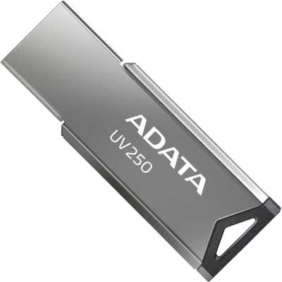 Флеш Диск A-Data 16GB UV250 AUV250-16G-RBK USB2.0 серебристый