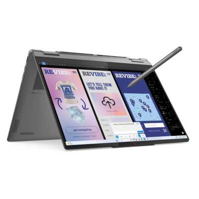 Ноутбук Lenovo Yoga 7 2-in-1 14ILL10 14"(1920x1200 OLED)/Touch/Intel Core Ultra 5 226V(2.1Ghz)/16384Mb/512PCISSDGb/noDVD/Int:Intel Arc graphics/Cam/BT/WiFi/70WHr/war 1y/1.38kg/luna grey/Win11Home + 65W, Pen, RU kbd